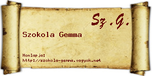 Szokola Gemma névjegykártya
